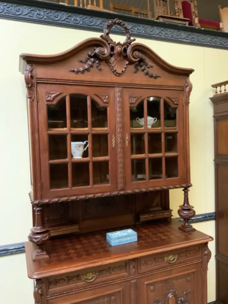 Antik - Imposantes Buffet, Kredenz, Vitrine, - Jugendstil - Lieferung möglich! 6