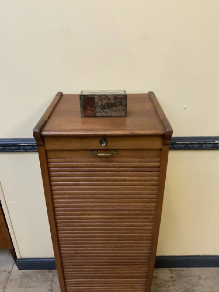 Antiker Art Deco Rollladen Archivschrank - Lieferung möglich! 6