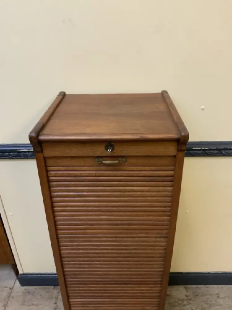 Antiker Art Deco Rollladen Archivschrank - Lieferung möglich! 7