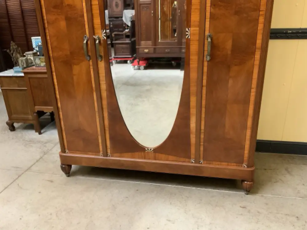 Antik - Kleiderschrank, Wäscheschrank, Intarsien -Art Deco -  Lieferung möglich! 7