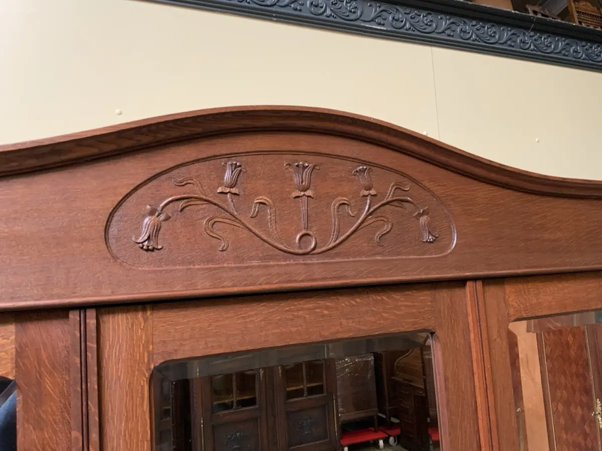 Antik - Kleiderschrank, Garderobenschrank - Jugendstil - Lieferung möglich! 10