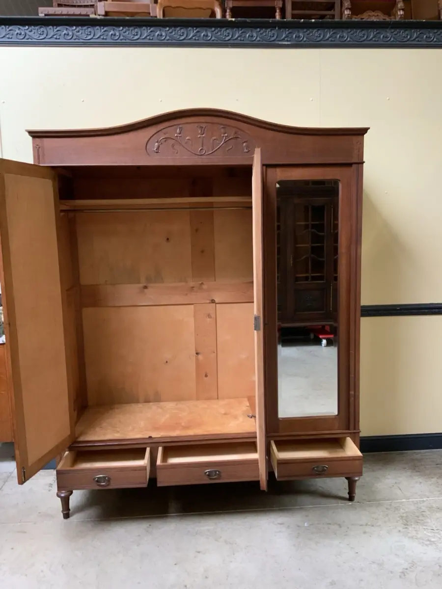 Antik - Kleiderschrank, Garderobenschrank - Jugendstil - Lieferung möglich! 11