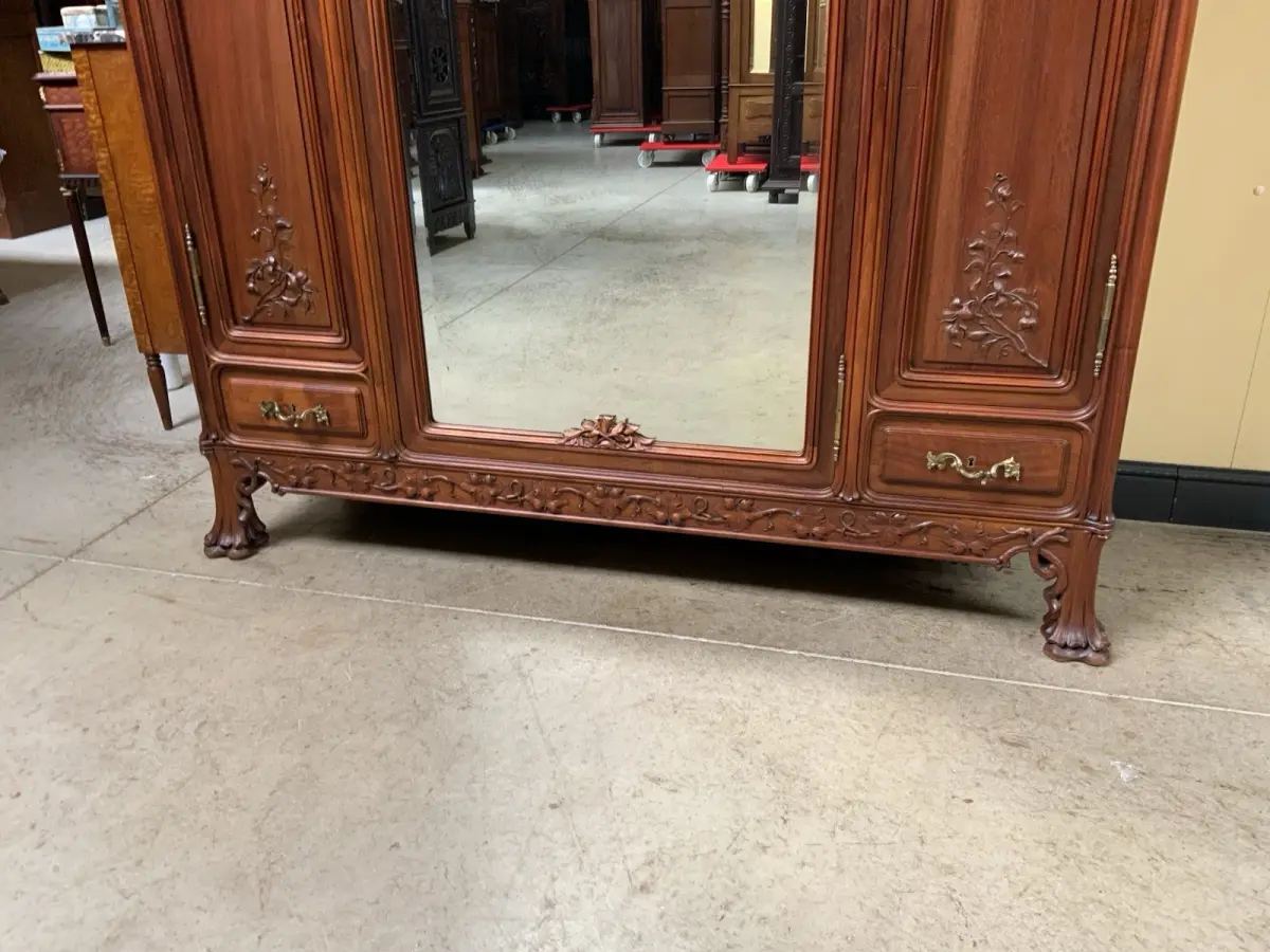 Antik - Kleiderschrank - Jugendstil, Art Nouveau, Ecole Nancy - Lieferung mögl.! 13