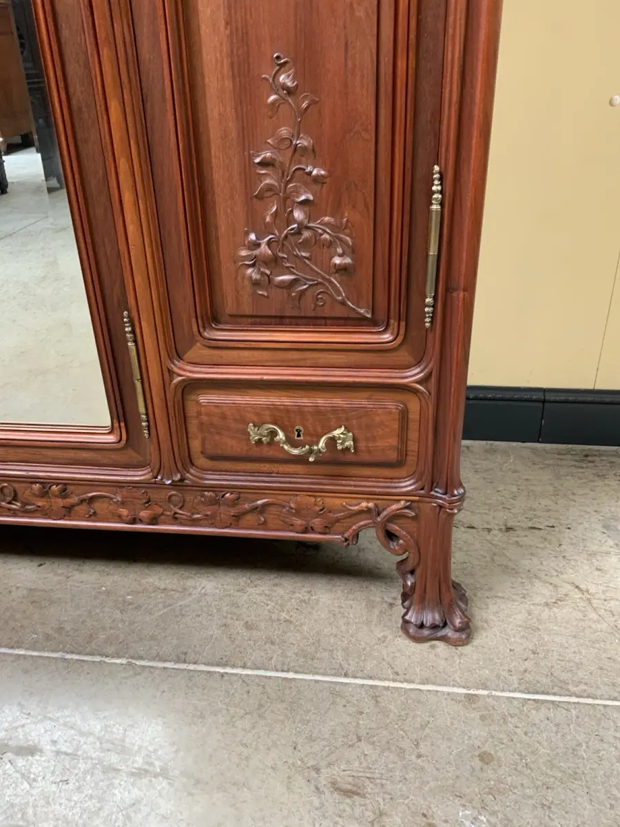 Antik - Kleiderschrank - Jugendstil, Art Nouveau, Ecole Nancy - Lieferung mögl.! 16