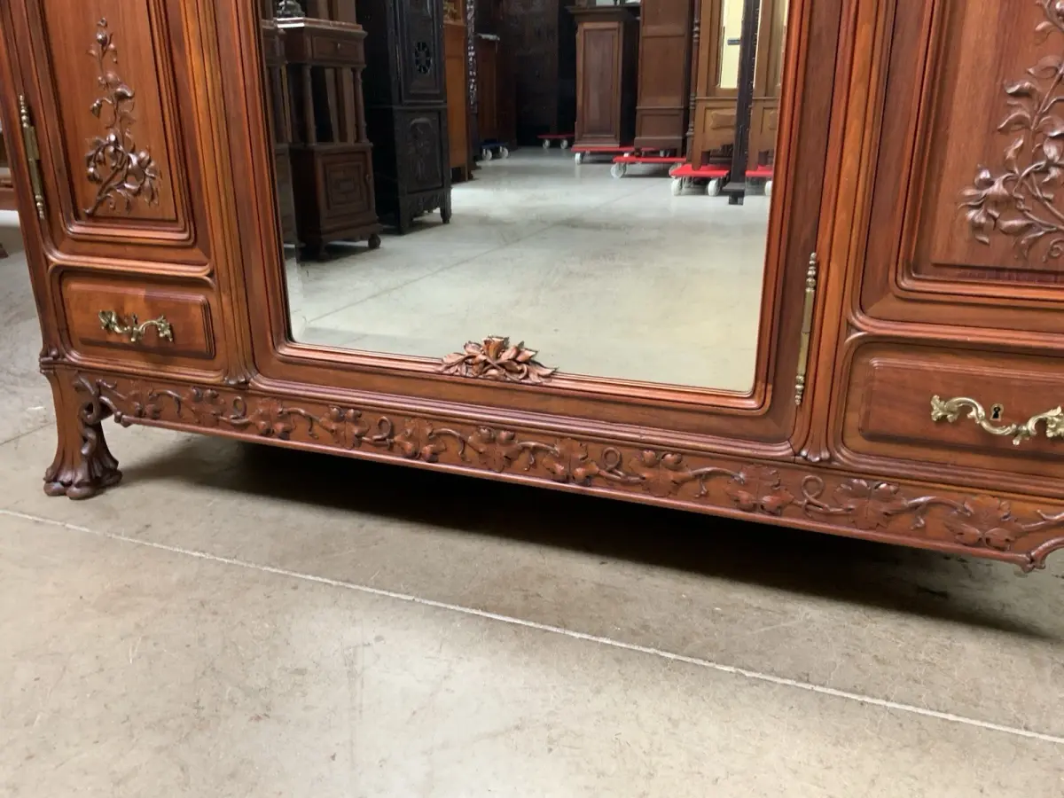 Antik - Kleiderschrank - Jugendstil, Art Nouveau, Ecole Nancy - Lieferung mögl.! 17