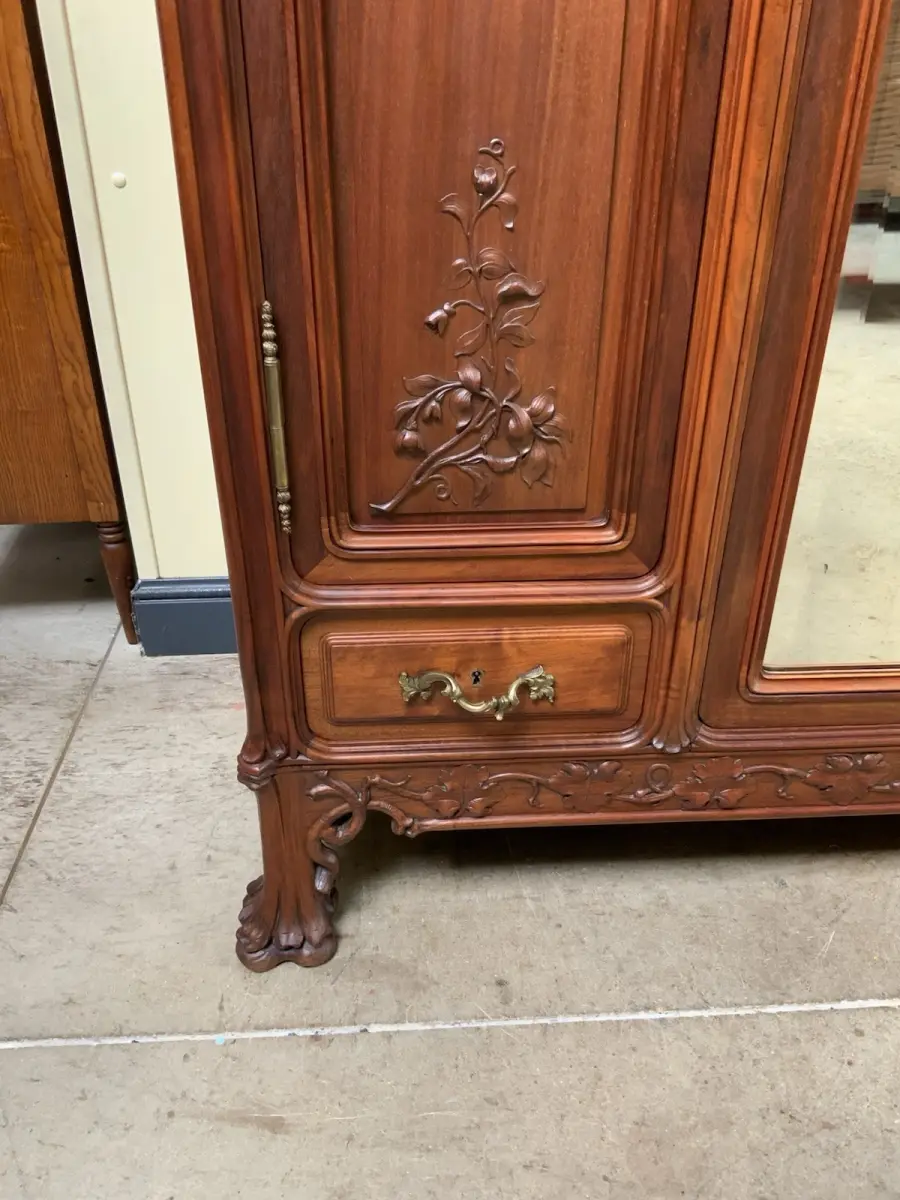 Antik - Kleiderschrank - Jugendstil, Art Nouveau, Ecole Nancy - Lieferung mögl.! 18