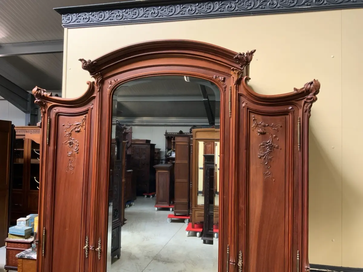 Antik - Kleiderschrank - Jugendstil, Art Nouveau, Ecole Nancy - Lieferung mögl.! 9