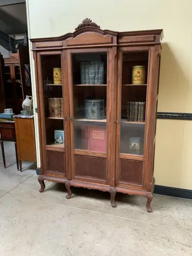 Antik - Bücherschrank, Vitrine - Jugendstil - Lieferung möglich!