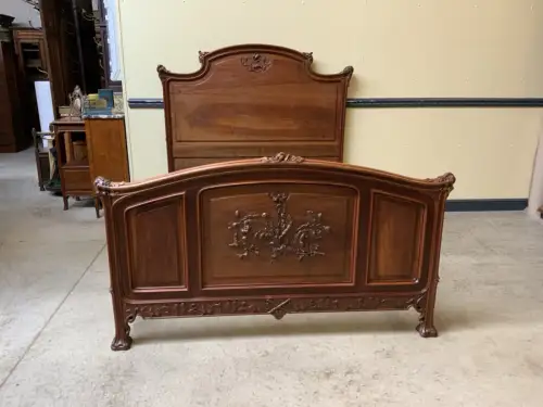 Antik - Prunk Bett - Art Nouveau - Ecole Nancy  - Jugendstil - Lieferung mögl.!