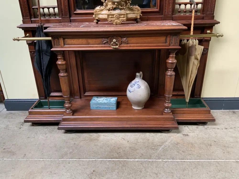 Antik - Garderobe, Kleiderständer, Nußbaum - Jugendstil - Lieferung möglich! 12