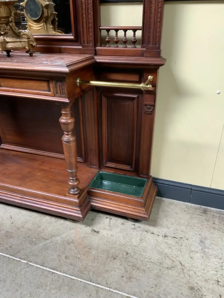 Antik - Garderobe, Kleiderständer, Nußbaum - Jugendstil - Lieferung möglich! 18