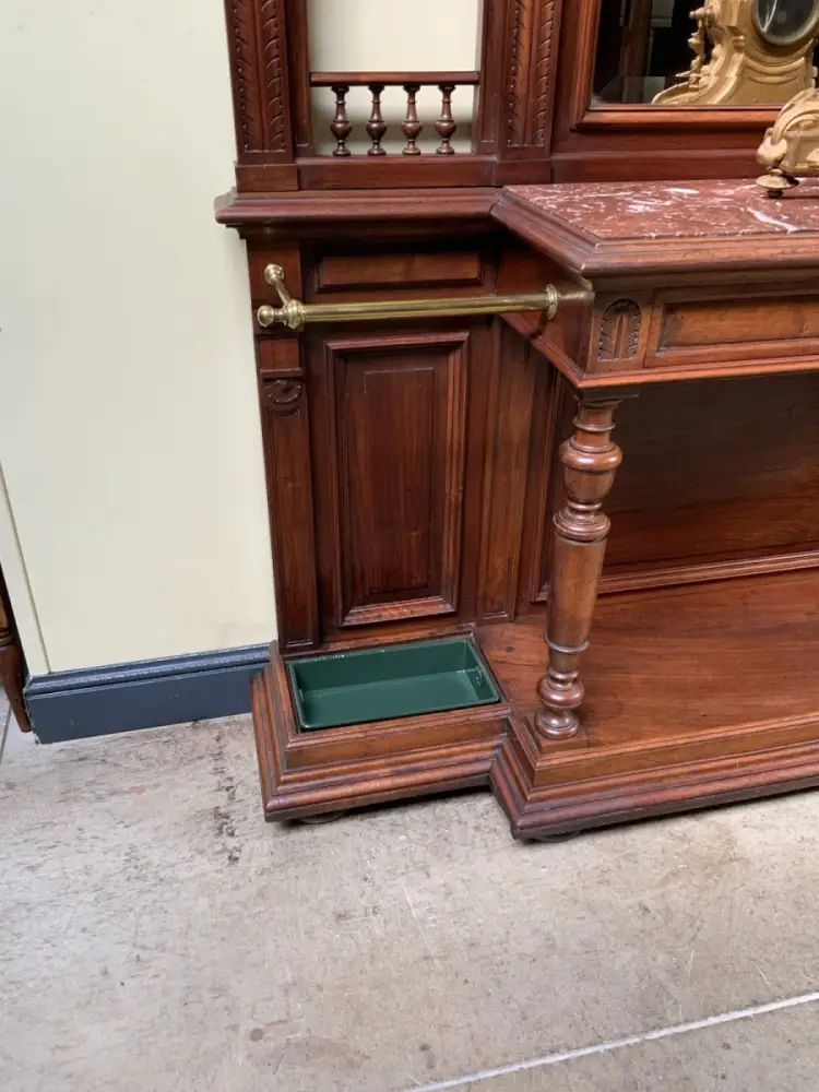 Antik - Garderobe, Kleiderständer, Nußbaum - Jugendstil - Lieferung möglich! 19