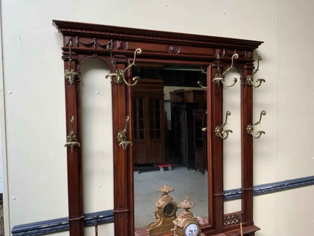 Antik - Garderobe, Kleiderständer, Nußbaum - Jugendstil - Lieferung möglich! 6