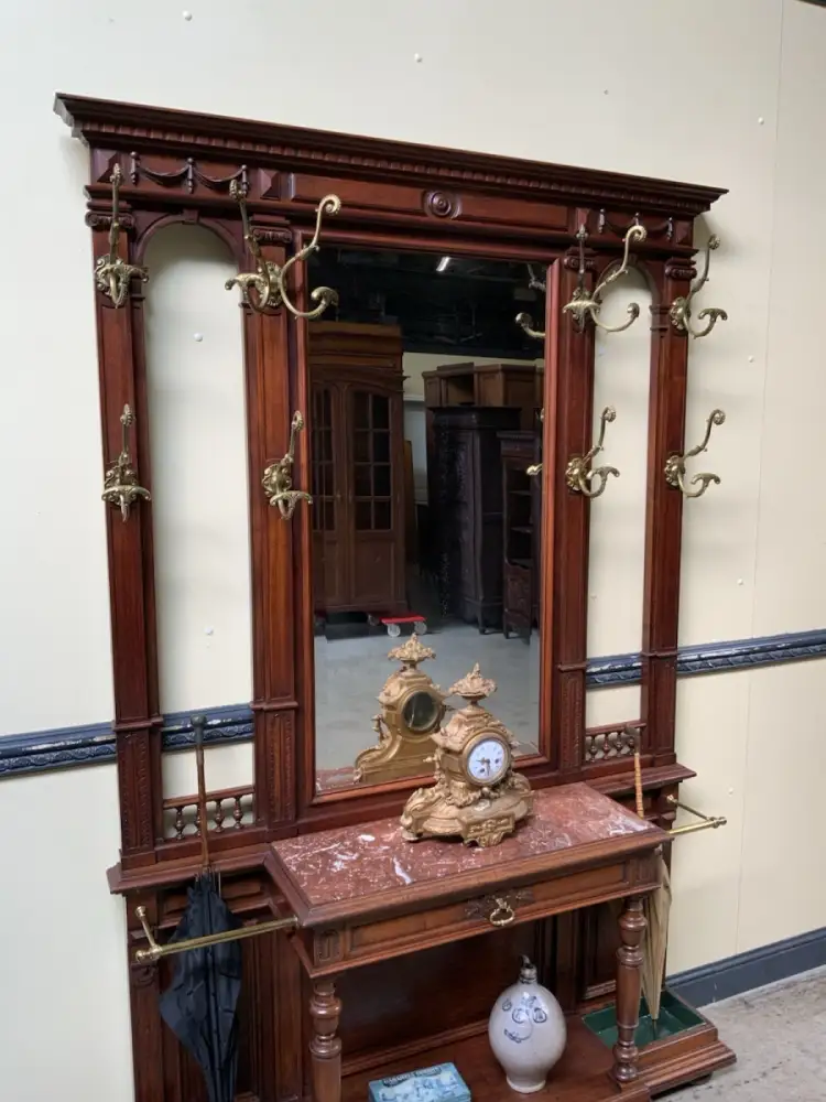 Antik - Garderobe, Kleiderständer, Nußbaum - Jugendstil - Lieferung möglich! 7