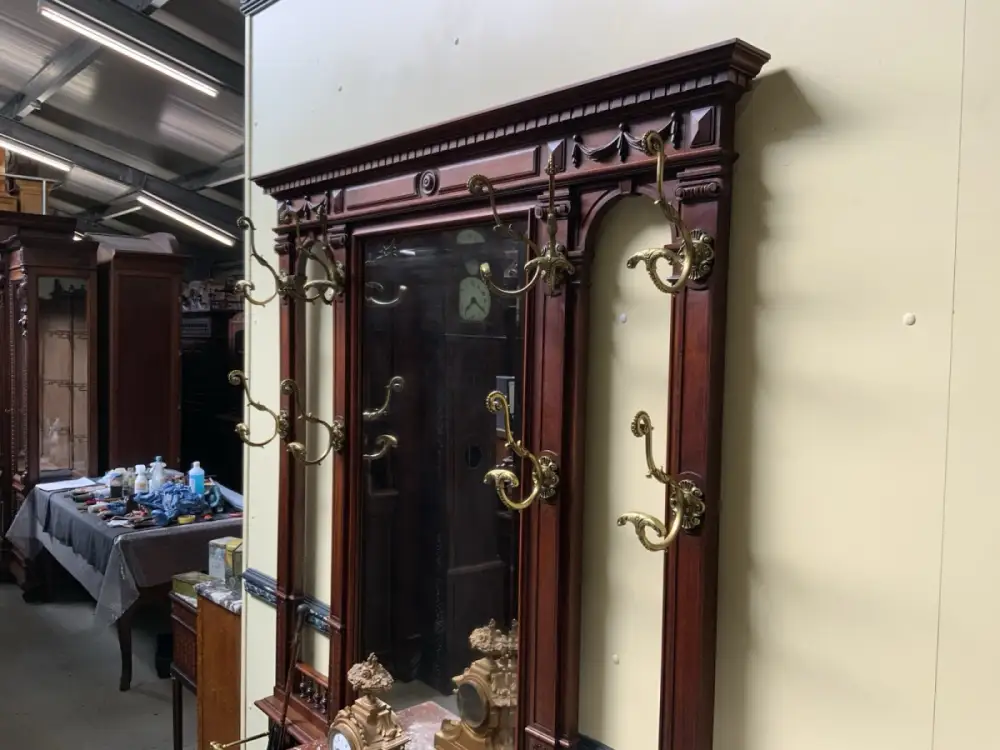 Antik - Garderobe, Kleiderständer, Nußbaum - Jugendstil - Lieferung möglich! 9