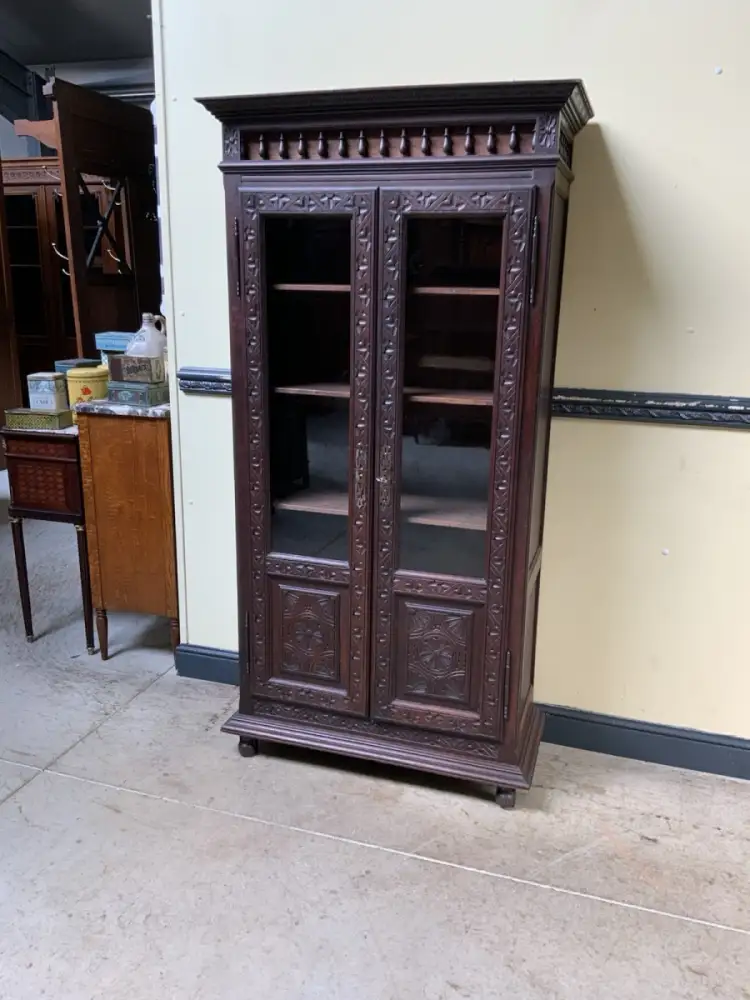 Antike Bretonische Vitrine, Bücherschrank , Traumhaft  -  Lieferung möglich!    15