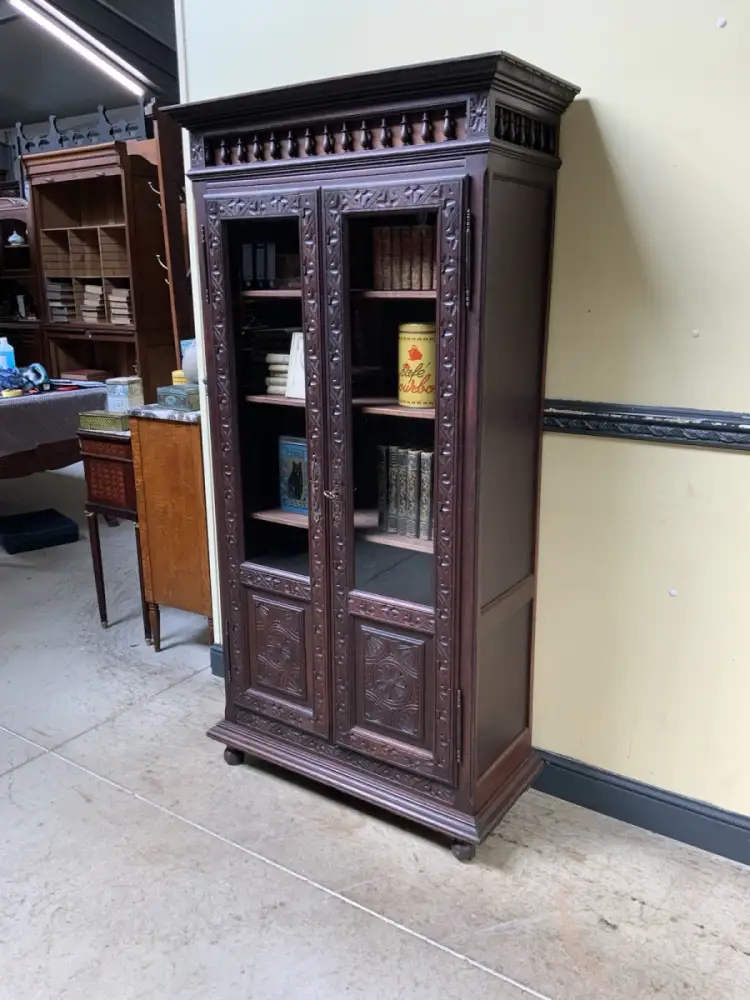 Antike Bretonische Vitrine, Bücherschrank , Traumhaft  -  Lieferung möglich!    3