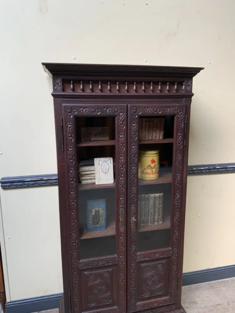 Antike Bretonische Vitrine, Bücherschrank , Traumhaft  -  Lieferung möglich!    6