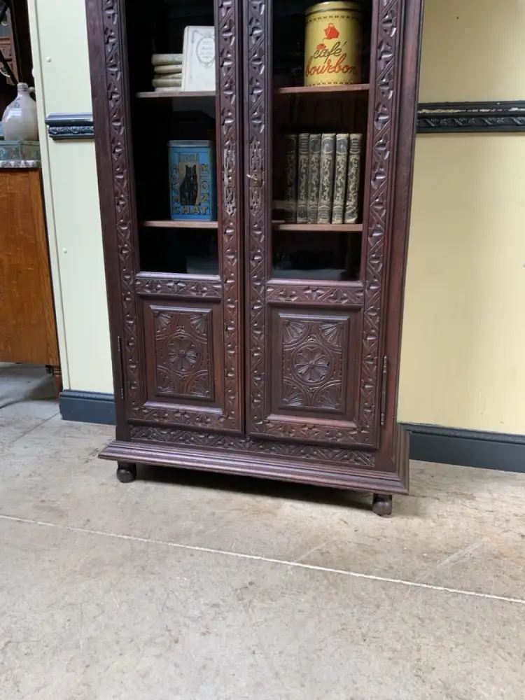 Antike Bretonische Vitrine, Bücherschrank , Traumhaft  -  Lieferung möglich!    7