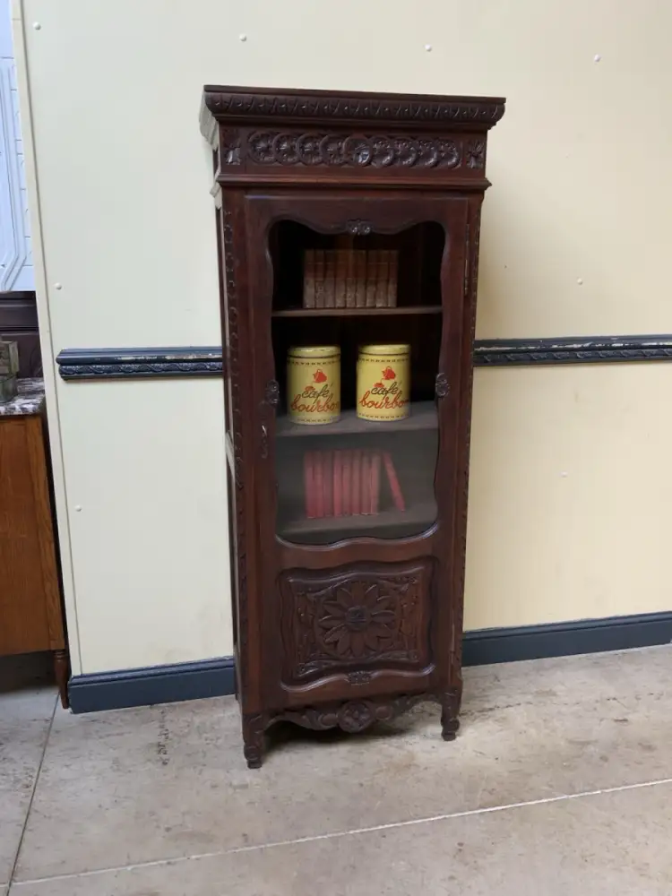 Antiker bretonischer Bücherschrank, Vitrine - traumhaft schön - Lieferung mögl. 1