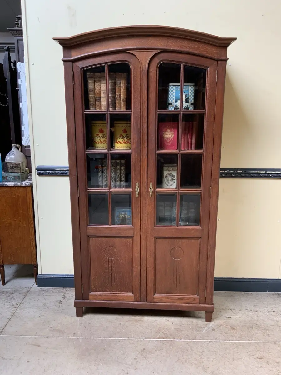 Antiker Jugendstil Bücherschrank, Vitrine, Traumhaft - Lieferung möglich!