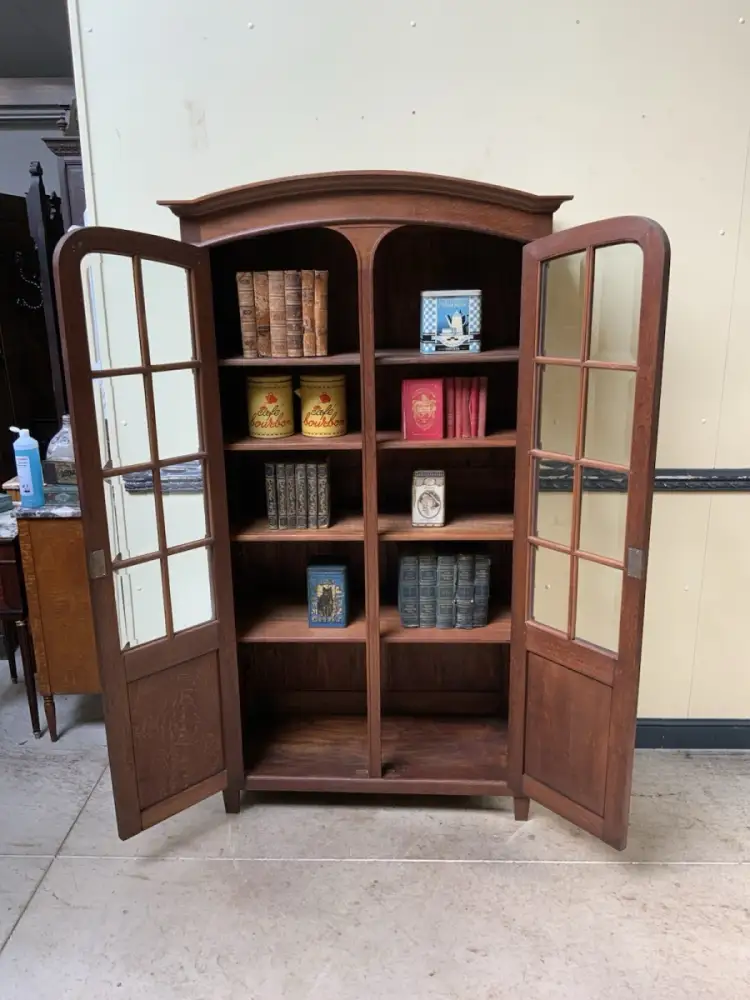 Antiker Jugendstil Bücherschrank, Vitrine, Traumhaft - Lieferung möglich! 12