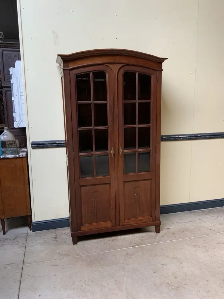 Antiker Jugendstil Bücherschrank, Vitrine, Traumhaft - Lieferung möglich! 13