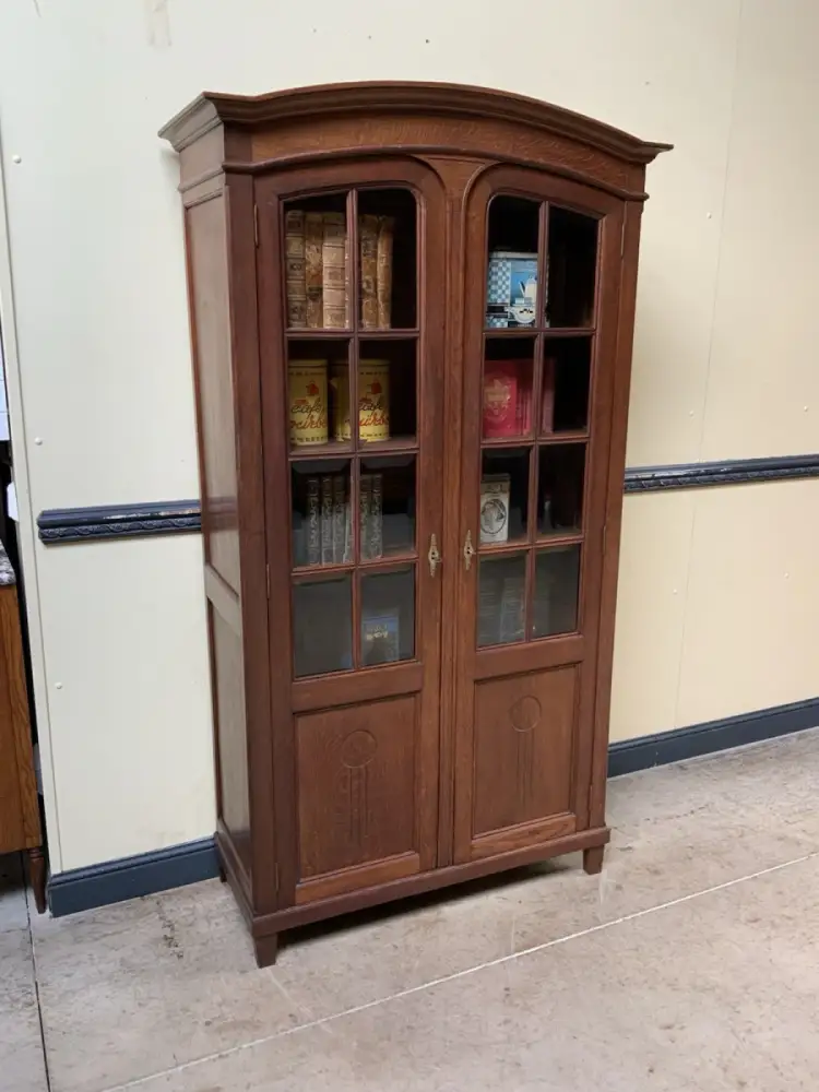 Antiker Jugendstil Bücherschrank, Vitrine, Traumhaft - Lieferung möglich! 5