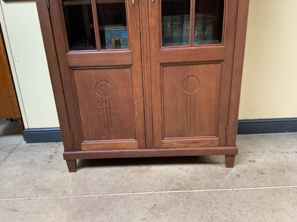 Antiker Jugendstil Bücherschrank, Vitrine, Traumhaft - Lieferung möglich! 9