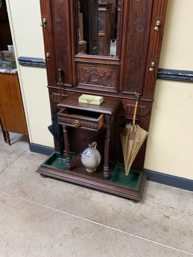 Antike  Garderobe, Kleiderständer - Gründerzeit - Lieferung möglich! 12