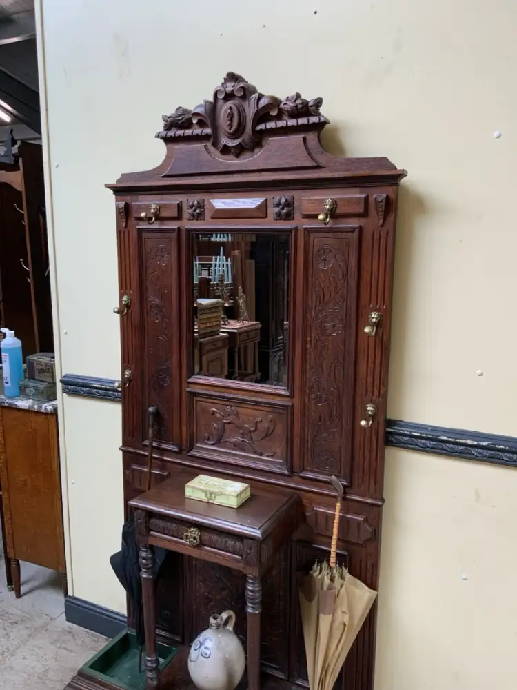 Antike  Garderobe, Kleiderständer - Gründerzeit - Lieferung möglich! 3