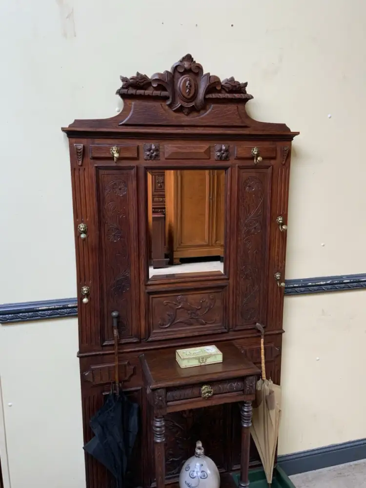 Antike  Garderobe, Kleiderständer - Gründerzeit - Lieferung möglich! 4