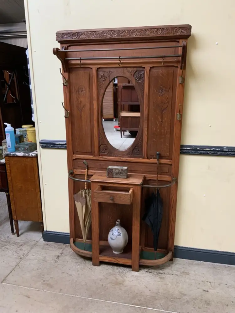 Antik - Garderobe, Kleiderständer - Jugendstil - Lieferung möglich! 14