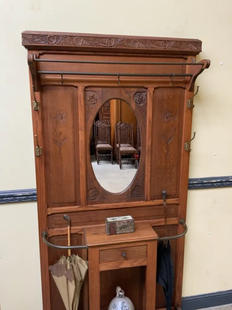 Antik - Garderobe, Kleiderständer - Jugendstil - Lieferung möglich! 9