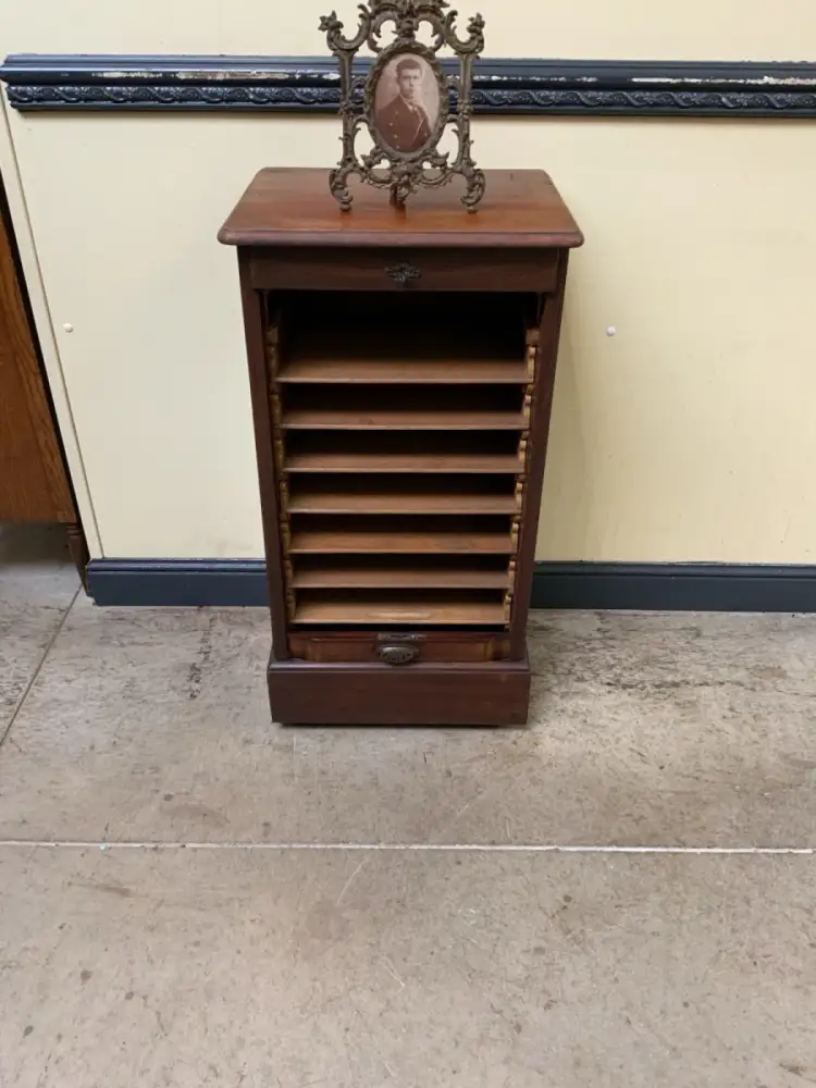 Antik - Archiv Schrank, Vertiko, Rolllade -  Jugendstil - Lieferung möglich! 13