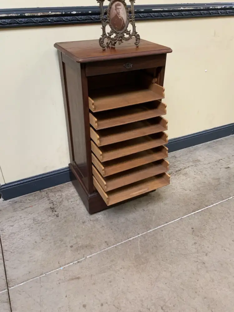 Antik - Archiv Schrank, Vertiko, Rolllade -  Jugendstil - Lieferung möglich! 15