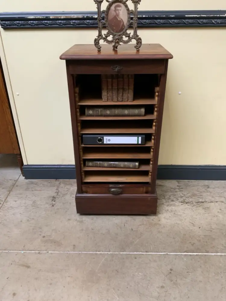 Antik - Archiv Schrank, Vertiko, Rolllade -  Jugendstil - Lieferung möglich! 16