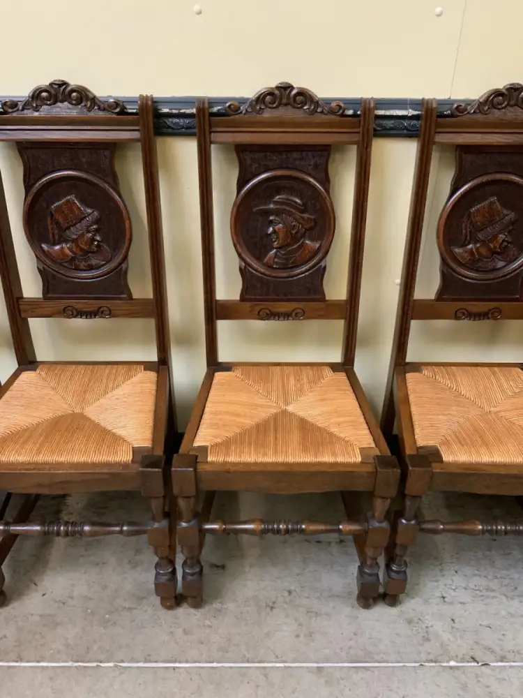 6 antike traumhaft schöne Bretonische Stühle - Lieferung möglich! 7