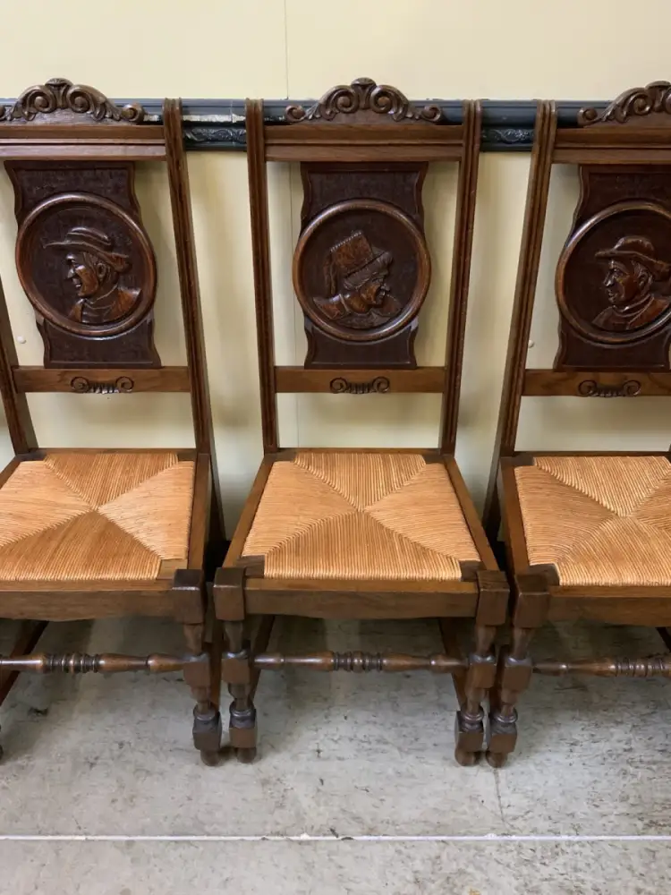 6 antike traumhaft schöne Bretonische Stühle - Lieferung möglich! 8