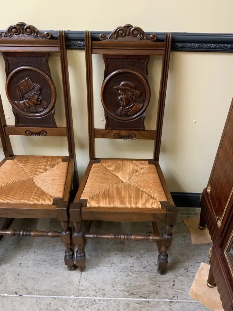 6 antike traumhaft schöne Bretonische Stühle - Lieferung möglich! 9