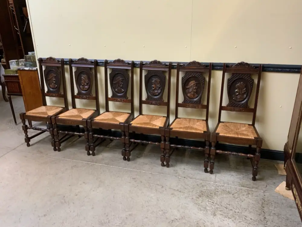 6 antike traumhaft schöne Bretonische Stühle - Lieferung möglich! 0