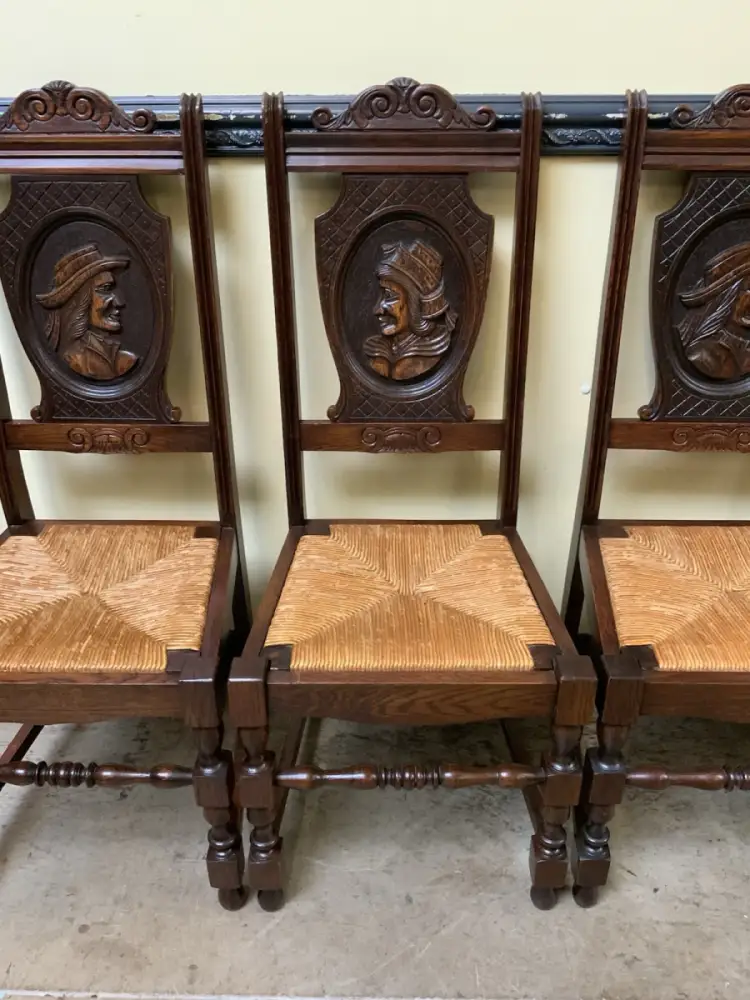 6 antike traumhaft schöne Bretonische Stühle - Lieferung möglich! 11