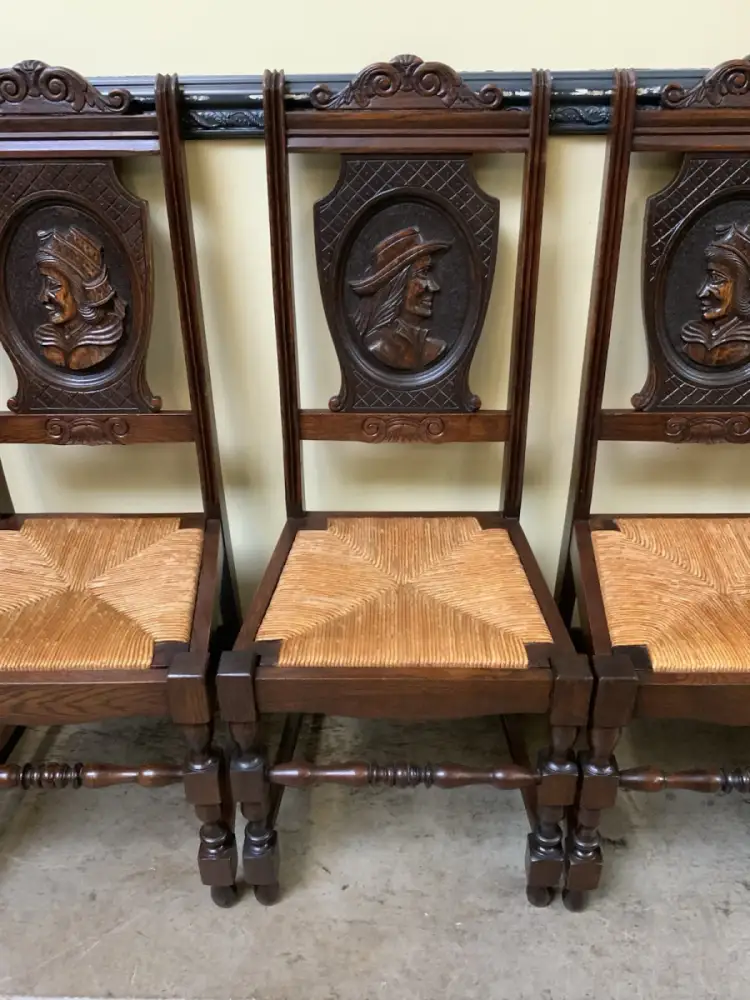 6 antike traumhaft schöne Bretonische Stühle - Lieferung möglich! 12