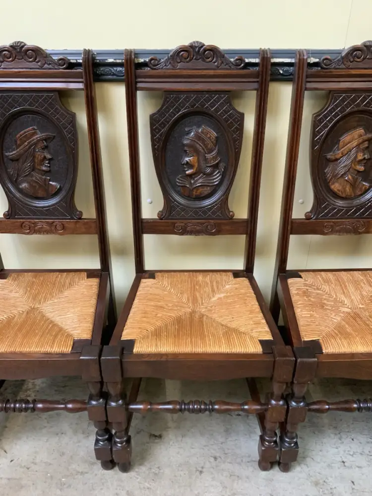 6 antike traumhaft schöne Bretonische Stühle - Lieferung möglich! 13