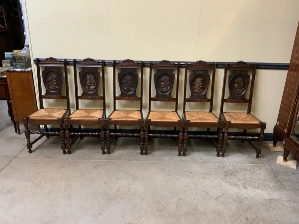 6 antike traumhaft schöne Bretonische Stühle - Lieferung möglich! 7