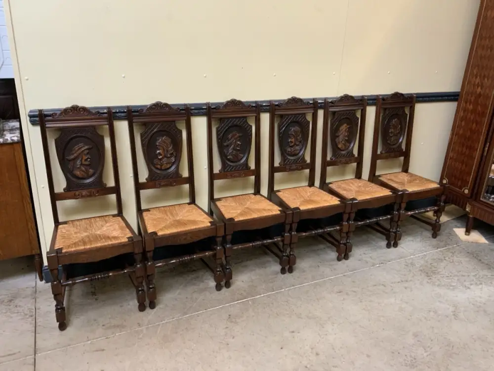 6 antike traumhaft schöne Bretonische Stühle - Lieferung möglich! 8