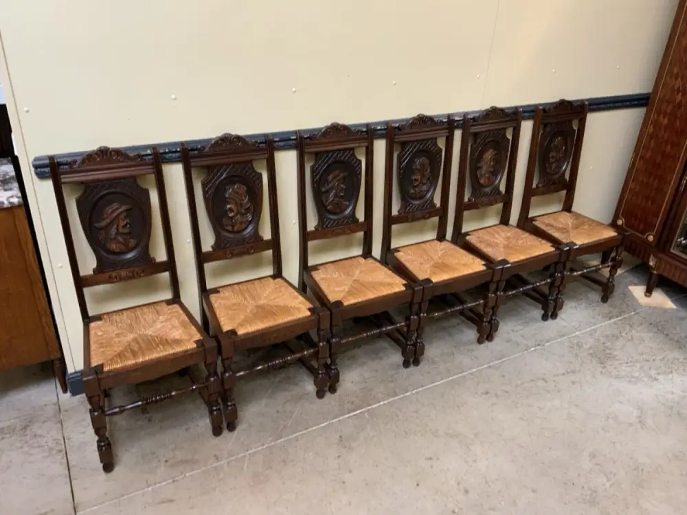 6 antike traumhaft schöne Bretonische Stühle - Lieferung möglich! 9