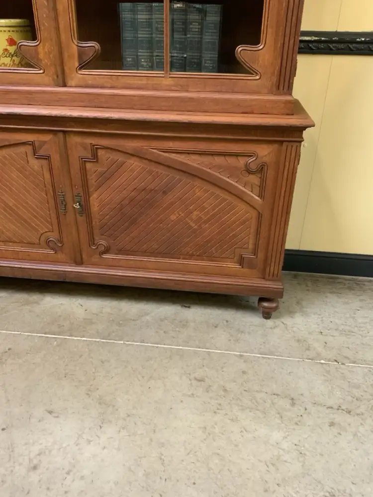 Antiker monumentaler Jugendstil Bücherschrank, Buffet,   - Lieferung möglich! 10