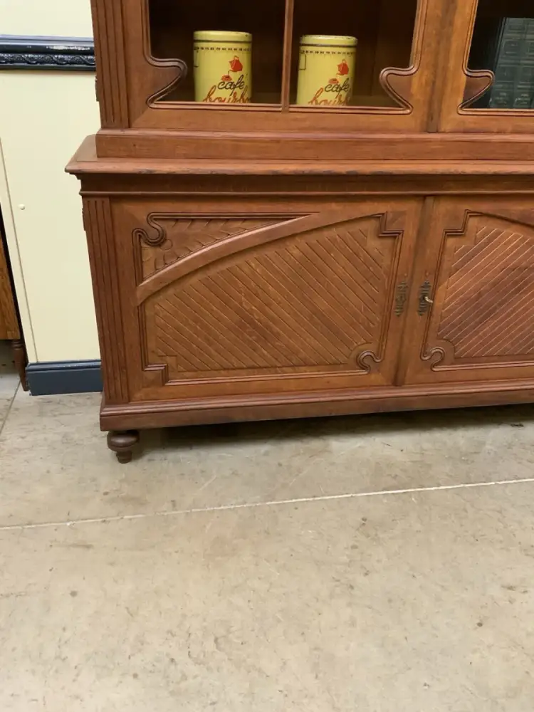 Antiker monumentaler Jugendstil Bücherschrank, Buffet,   - Lieferung möglich! 11