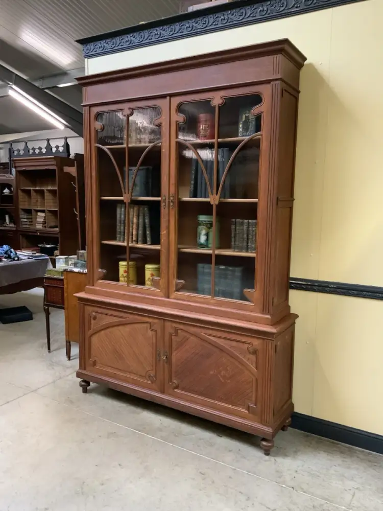 Antiker monumentaler Jugendstil Bücherschrank, Buffet,   - Lieferung möglich! 3